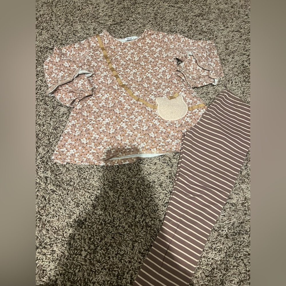 Toddler Girl Deux par Deux Set